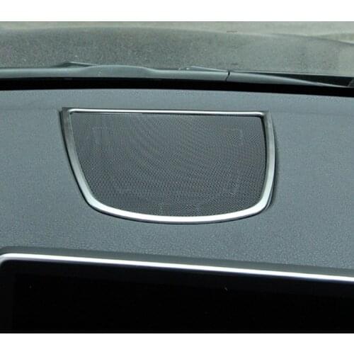 Car Front Dashboard Speaker Frame Cover Trim Chromium Styling Bezel For BMW X5 F15 14-17 X6 F16 15-17 ABS