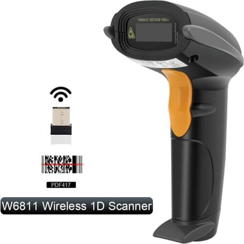 Yanzeo Portable Handheld Wired Wirelress Barcode Scanner 1D QR Bar Code Reader PDF417 IOS Android IPAD Warranty 1 Year