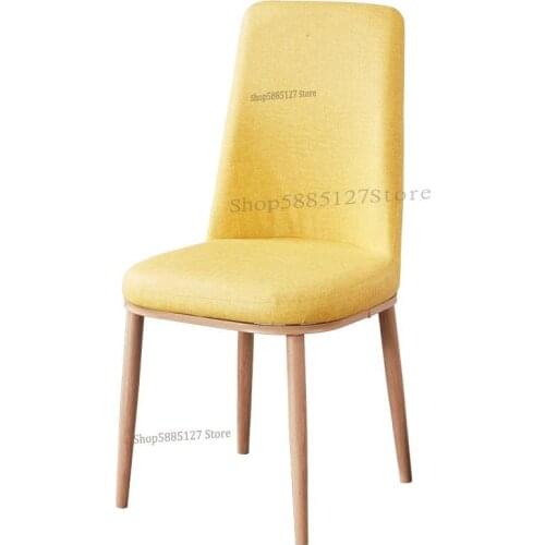 Nordic Dining Chair Net Red Ins Chair Simple Modern Home Restaurant Hotel Backrest Stool Fabric Desk Chair