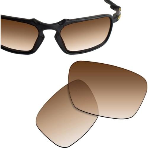SmartVLT Replacement Lenses Polarized for Oakley Badman Sunglasses - Brown Gradient