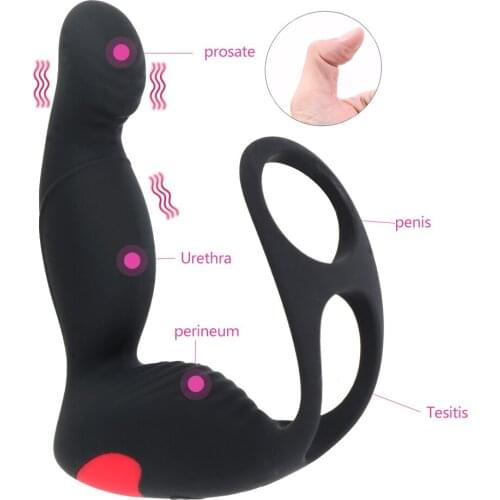 Prostate Stimulator Adult Products 9 Mode Butt Plug Massager Delay Ejaculation Sex Toys for men Anal Vibrator