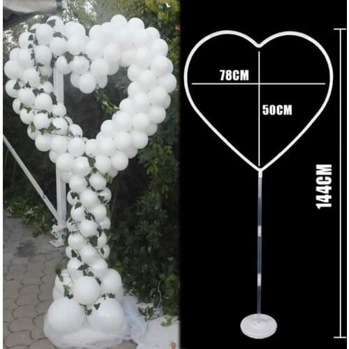 Wedding Decorations Heart Circle Balloon Arch Frame Balloons Stand Holder Kit Baloon Birthday Party Baby Shower Ballon Decor