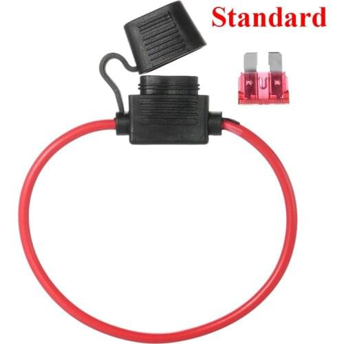 1 PCs 10awg fuse holder "standard" on wire, car fuse holder, waterproof housing