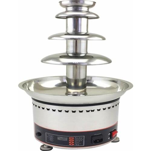 110V 220V 4 Tiers 60cm 304 Stainless Steel Commercial Electric Chocolate Fountain Machine For Commercial Household Using