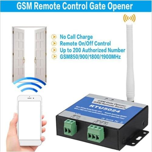 850/900/1800/1900MHz RTU5024 GSM Gate Opener Relay Wireless Remote Control Door Access Switch Free Call