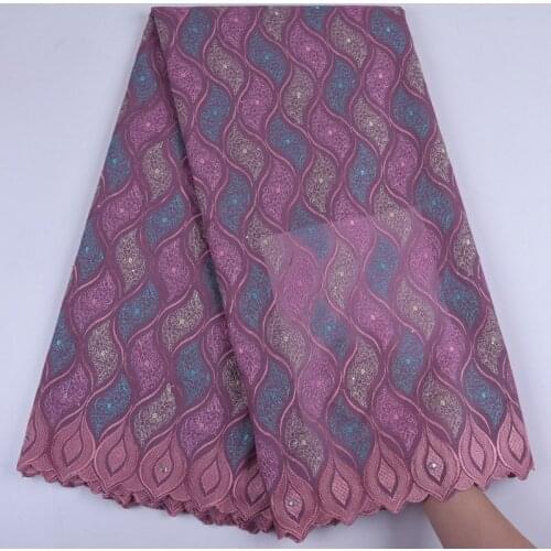 African Lace Fabric Beautiful Swiss Cotton Lace Fabric Soft French Voile Embroidery Fabric For Wedding Sewing Clothes PartyA1729