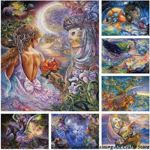 5D Diy Diamond Painting Fantasy Magical Landscape Full Drill Rhinestone Embroidery Cross Stitch Kits Mosaic Pictures Home Decor