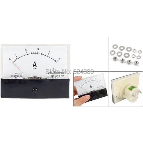 AC 0-5A 5A Analog Ammeter Panel AMP Current Meter Gauge 44L1-A