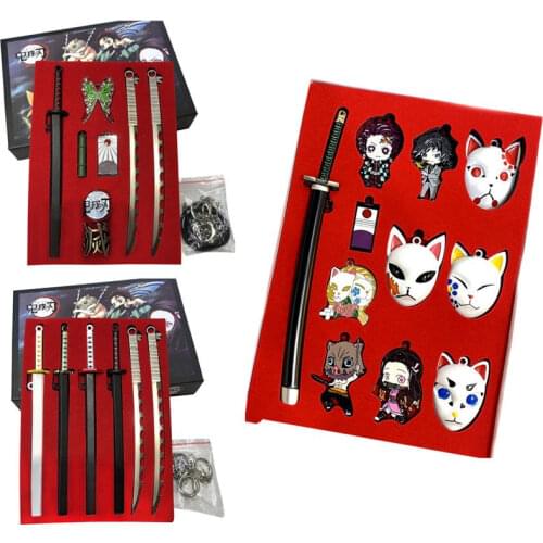 Anime Demon Slayer Kimetsu no Yaiba keychain Kamado Nezuko Kamado-Tanjirou Accessories Pendant Keychain KeyRings