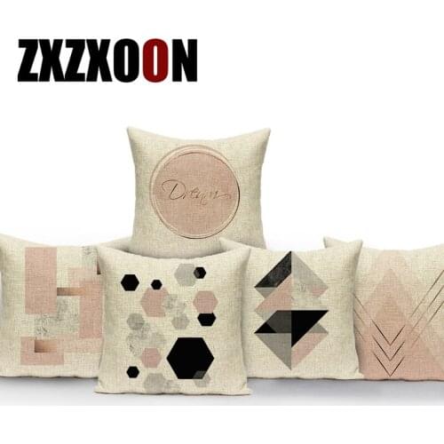 Nordic Style Animals Flamingo Geometric Black Throw Pillows Case Sofa Cushion Cover Cojines Decorativos Para Sofa Pillowcase