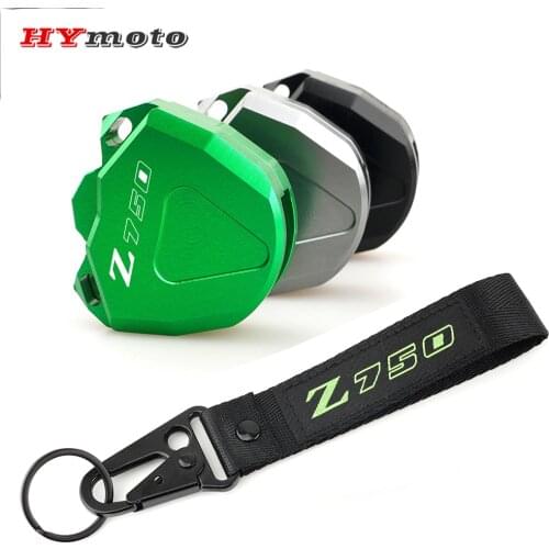 For KAWASAKI Z750 Z750S 2004-2012 Hot Deals Motorcycle CNC Accessories Key Case Cover Shell & Key Ring Chain Embroidere Keychain