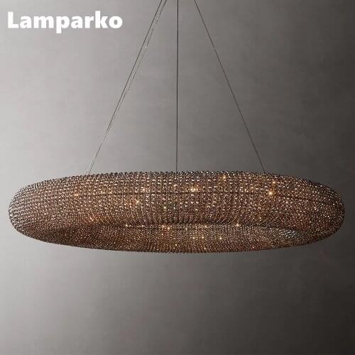 Modern Luxury Chandelier Lighting LED Nordic Bubble Crystal Indoor Gold Pendant Light Art Deco Kitchen Island Loft Light Fixture