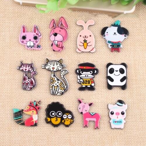 Kawaii Resin Cabochons 10pcs Cute Flatback Planar Acrylic Embellishments Scrapbooking Clay Charm Material Clip Bow Center DIY
