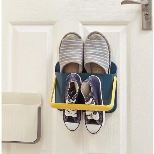 Creative Wall-mounted Multifunctional Household Daily Shoe Storage Holder Rack Wall Hanging Shoe Storage Rack Organizer
