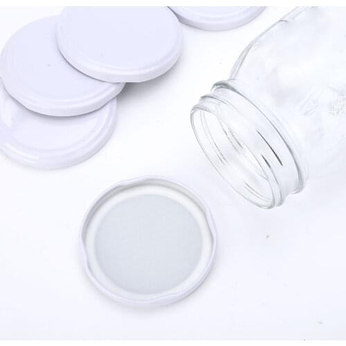 20Pcs 73/85mm Outer Diameter Jars Lids Durable Leak Proof Secure Storage Covers for Cannings Mason Jar Silicone Seals Metal Caps