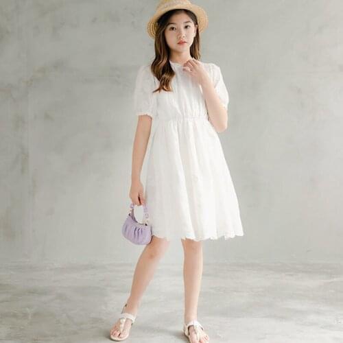 Fashion Lace Girls Dress Teen Kids Summer Clothes 2021 New Children Princess Dress Baby Clothing for Party Embroidery,#6319