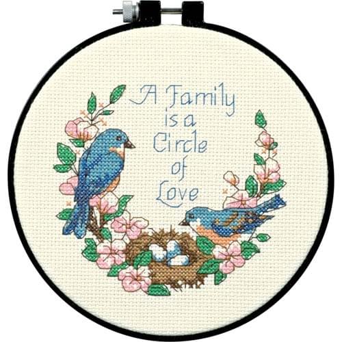 ZZ MM Counted Cross Stitch Kit Fan blowing a fan Handmade Needlework For Embroidery 14ct Cross Stitch DIM-72900 Family Love