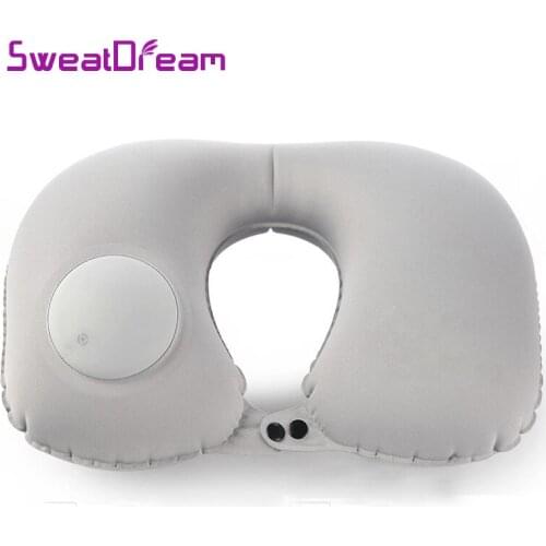 U-Shape Travel Pillow for Airplane Inflatable Neck Pillow Travel Accessories 3 Colors Comfortable Pillows for Sleep Casua Textil