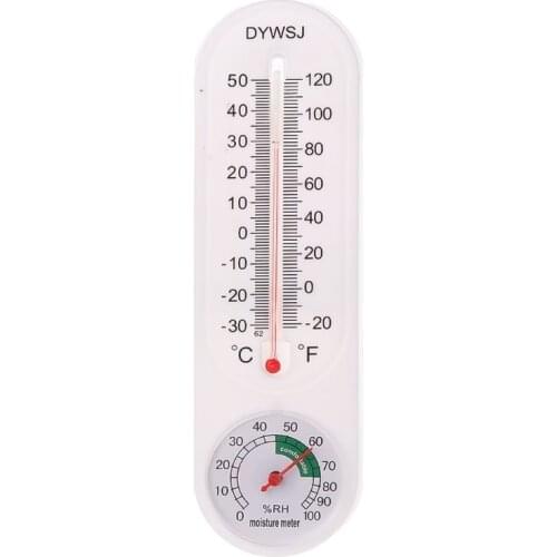 Indoor Outdoor Wall Hung Thermometer Hygrometer Garden Office Temperature Logger