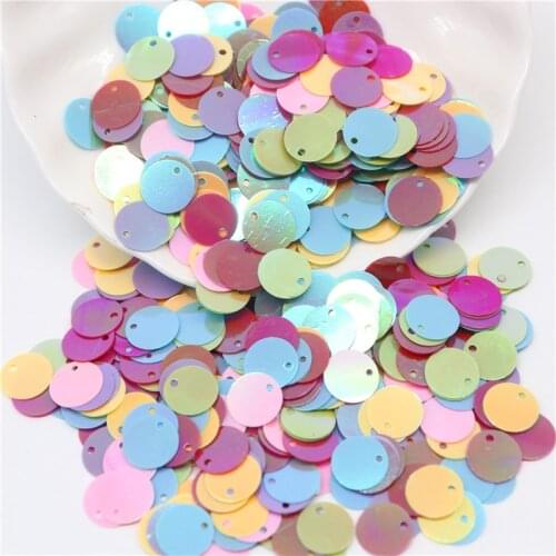 Paillettes 10mm PVC Flat Round Loose Sequins Sewing Wedding Crafts DIY Pendant SequinTrim Accessory Lentejuelas Para Coser 10g