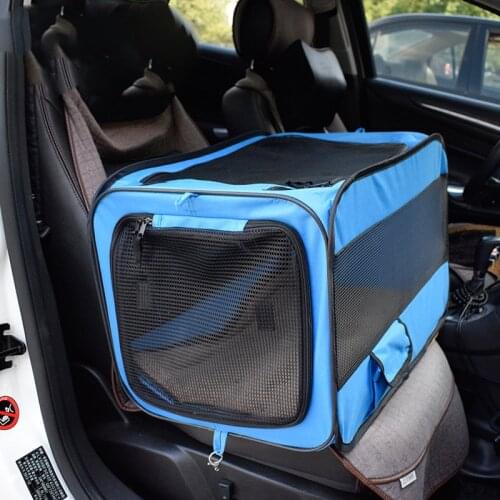 Pet Carriers Dog Car Transport Box Cage Dog Carrying Transportin Folding Pet Tent Cage Dog Cat Tent Playpen Pets Carry Bag