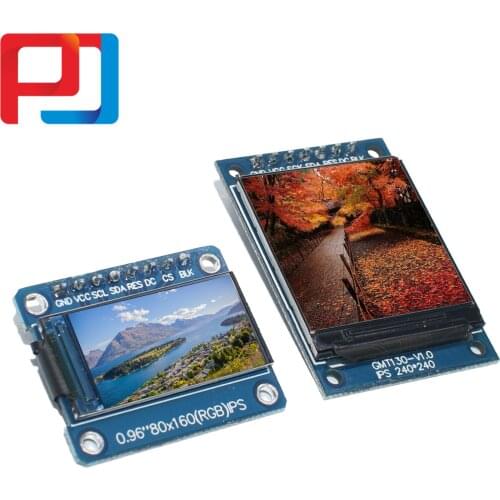 TFT Display 0.96 / 1.3 1.44 inch IPS 7P SPI HD 65K Full Color LCD Module ST7735 Drive IC 80*160 (Not OLED) For Arduino