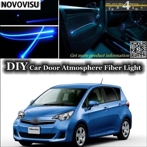 NOVOVISU For TOYOTA Ractis Space Verso S For Subaru Trezia interior Ambient Light Atmosphere Fiber Optic Band Lights Inside Door