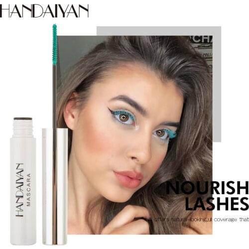 HANDAIYAN 12 Colors Waterproof Thin Brush Head Long-lasting Color Mascara Lashes Cosmetics Eye Makeup