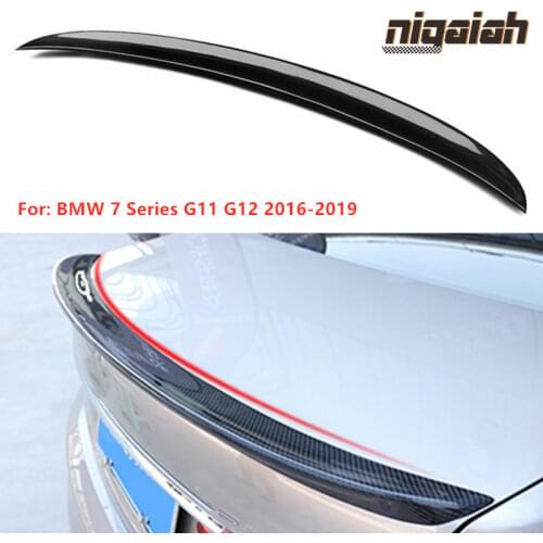 Rear Spoiler For BMW G11 G12 740i 750i 2016-2019 7 Series Rear Trunk Boot Wings Car Styling AC Style Carbon Fiber Rear Spoiler