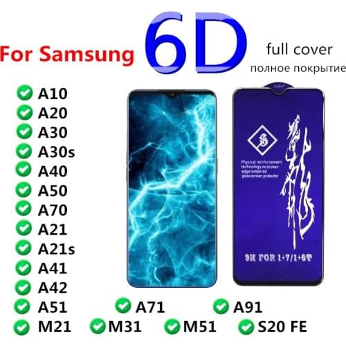 Rinbo Tempered Glass For Samsung A51 A71 A50 A21S M51 Screen Protector Protective For Samsung Galaxy A51 A71 A50 M21 A11 A41 A10