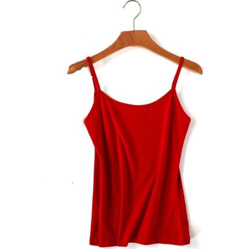 New Summer Top Women Cotton Spaghetti-strap Camis Solid Female Inner Bottom Camisole Slim Sexy Top Sling Streetwear Tanks 2020