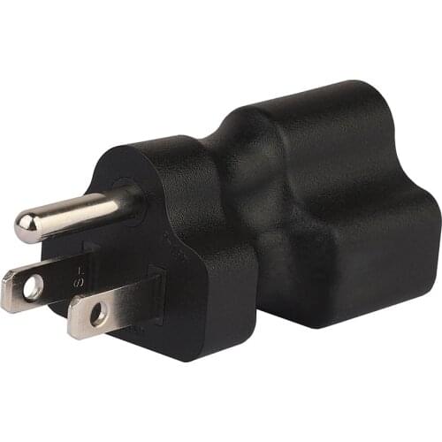 5-15P TO 5-15R,15 Amp Household AC Plug to 20 Amp T Blade Power Adapter,15 Amp Plug Adapter Converter,5-15p to 5-20R