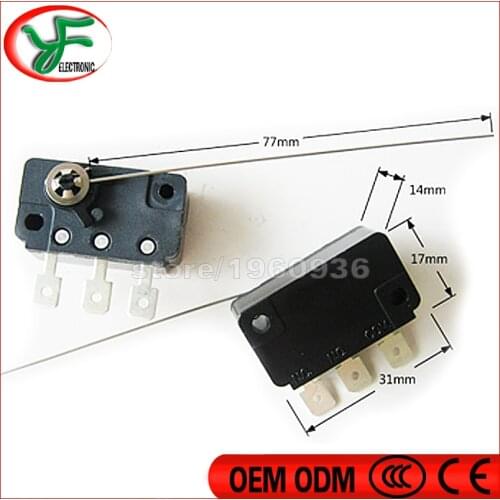 50pcs/lot Three-legged needle micro switch mechanical for Coin acceptor microswitch old fashioned arcade coin switch microswitch
