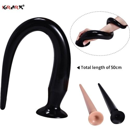 50cm Super Long Dildo Huge Silicone Long Anal Dildo Butt Plug Erotic Adult Sex Toy Women Men Anus Dilator Anal Plug Expander
