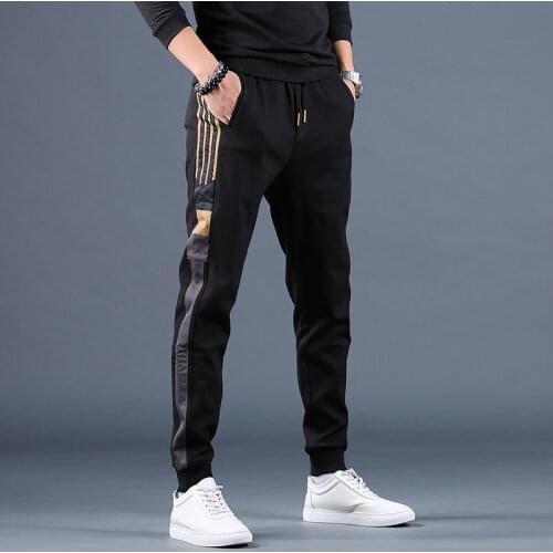 Spring autumn casual men Korean fashion pants sports pants men hip hop tactical pants street wear korean streetwear