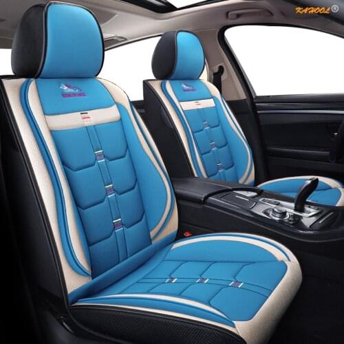KAHOOL flax car seat covers For audi a6 4f a4 a3 a5 q3 q5 q2 lada xray mitsubishi pajero skoda octavia nissan leaf seat cover