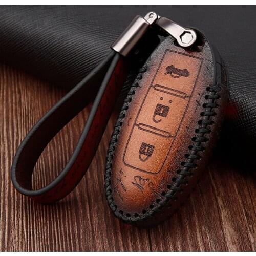 Car Key Case Cover For Nissan TEANA Qashqai Juke Maxima Altima Teana Tiida Sylphy Sunny X-Trail Smart Car key Shell fob key bag