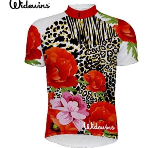 Flower Leopard Short Sleeve Racing Bicycle Clothing Breathable Cycling Jersey Ropa Maillot Ciclismo Bike Sportswear 5797