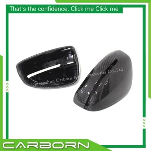 For Audi R8 2007 2008 2009 2010 2011 2012 Replacement Style Rear View Side Carbon Fiber Mirror Cover