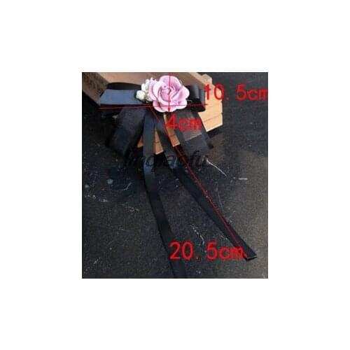 European and American collar flower uniform clothing professional wild bow neckline accessories