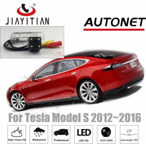 JiaYiTian car Rear view Camera For Tesla Model S 2012 2013 2014 2015 2016 ccd Night Vision/License Plate Camera Backup Camera