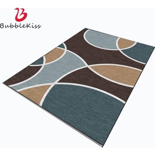 Bubble Kiss Nordic Style Carpets For Living Room Yellow Grey Geometric Pattern Bedroom Decor Rugs Home Soft Bedside Floor Mats