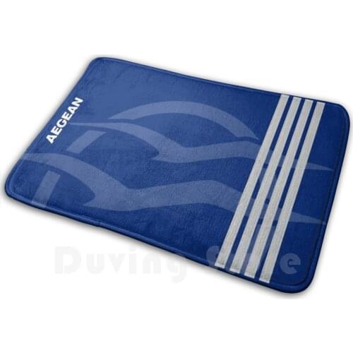 Aegean Carpet Mat Rug Cushion Soft Aegean Aviation Plane Airplane Airplane Pilot Captain Airport Runway Fly Flying Airbus