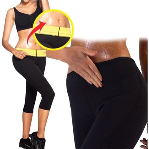New Womens Slimming Pants Neoprene Sweat Sauna Body Shapers Fitness Stretch Control Panties Fat Burning Waist Slim Pants