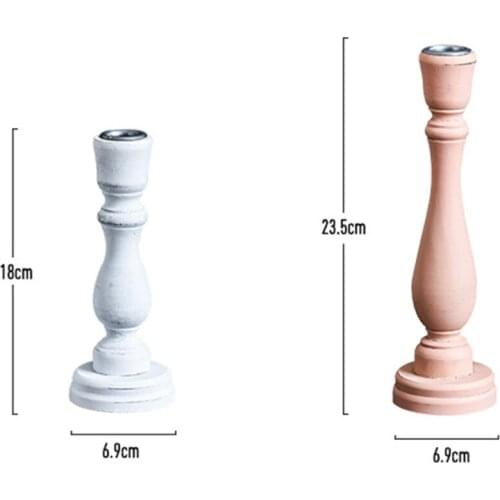 Oein Decorative Wooden Candlesticks