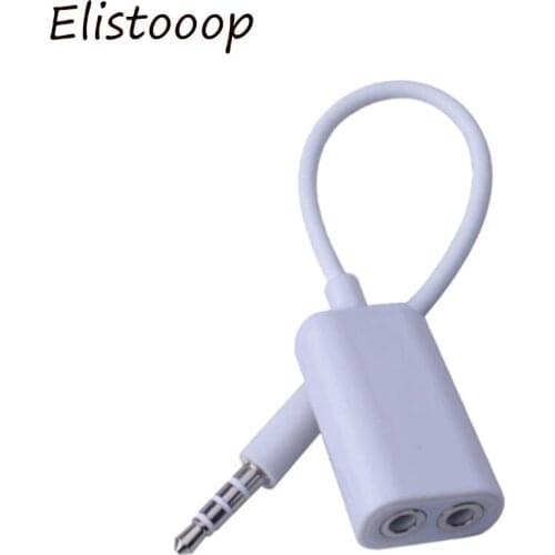 3Pcs 3.5 mm Jack Headphone Earphone Audio Cable Micphone Y Splitter Adapter 1 Female to 2 Male Earphone Cord