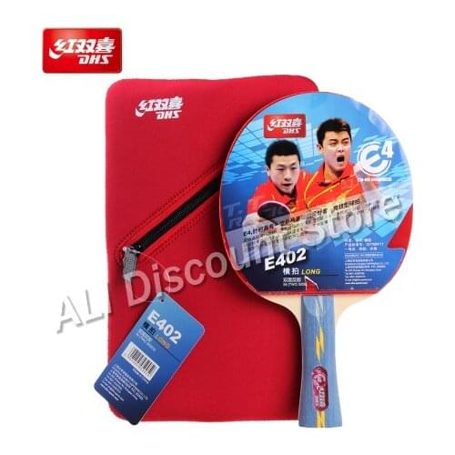 DHS E4 Series table tennis pimples in rubbers E402/E406 ping pong racket hurricane 2 or 3+G888 rubber