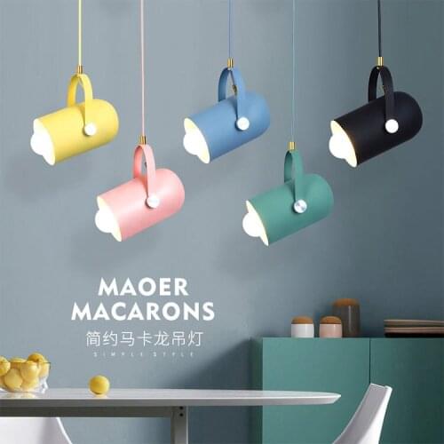 Nordic led iron lustre pendente luminaire pendant light kitchen dining bar kitchen fixtures chandelier bedroom living room