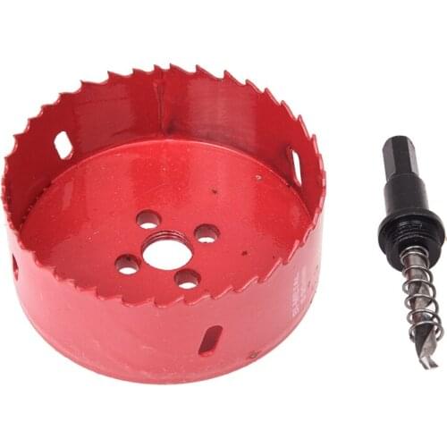 6mm Twist Drilling Bit Wood Iron Cutting 90mm Diameter Bimetal Hole Saw Cutter Tool