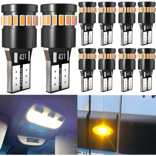 T10 w5w LED Canbus Car Interior Light LED T10 w5w Canbus W5W T10 LED Bulbs 194 168 Dome Lights Parking Light Auto Signal Lamp